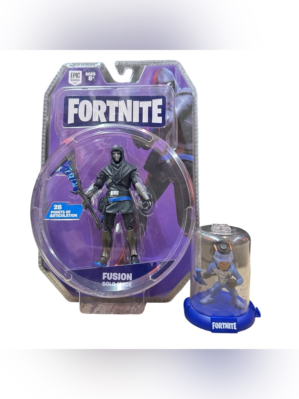 Fortnite Fusion Solo Mode 4” Jazwares on Card + Carbide Mini Dome